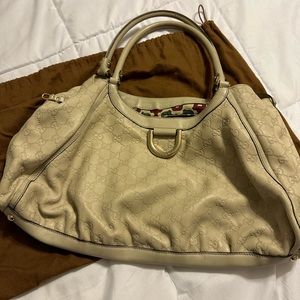 Gucci pre owned leather Abbey shoulder bag